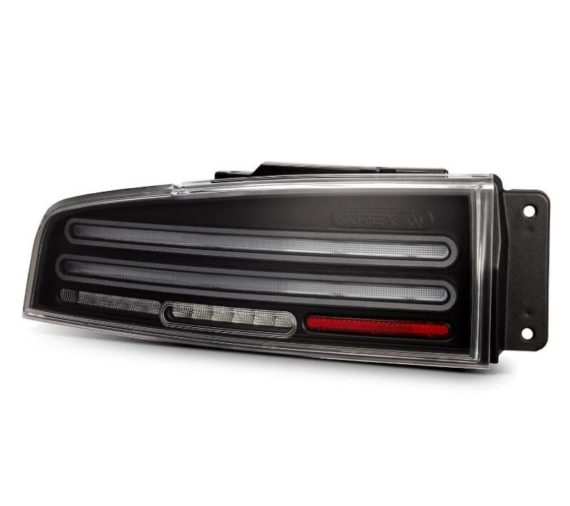 AlphaRex 23-25 Nissan Z Nova-Series Twin-Loop Style Prismatic LED Tail Lights - Black - 691010