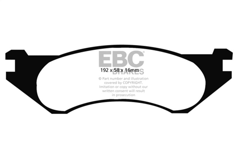 EBC 98-02 Dodge Ram Van B1500 Ultimax2 Front Brake Pads - UD758