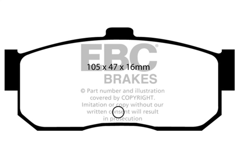 EBC 91-97 Infiniti G20 2.0 Yellowstuff Rear Brake Pads - DP4889R