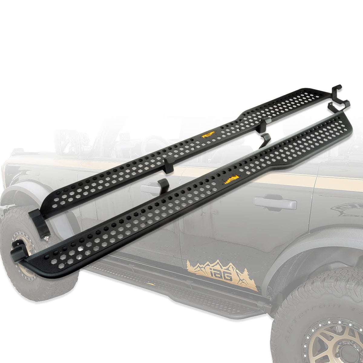 IAG Full Length EZ-Step Add-on for 2021+ Ford Bronco (1 Pair) - IAG-BDY-F2226