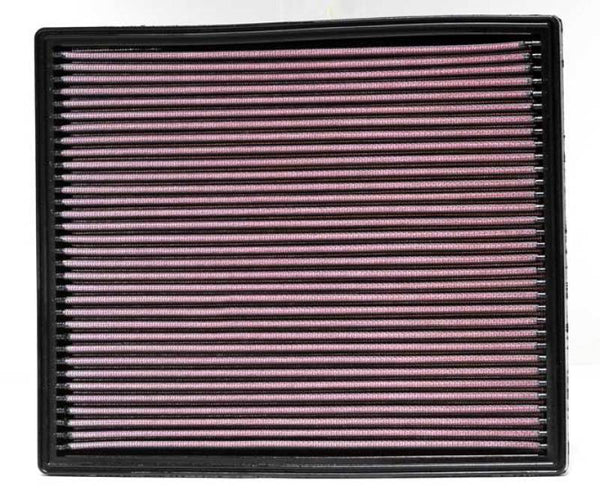 K&N 99-04 Jeep Grand Cherokee 4.0/4.7L Drop In Air Filter - 33-2139 for 1999-2005 Jeep Grand Cherokee - front view