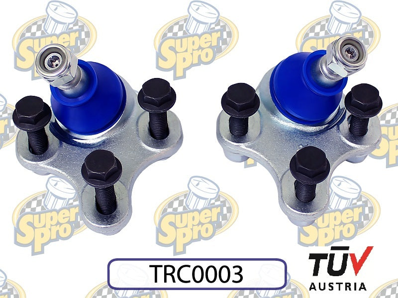 SuperPro - Front Camber Adjustable Roll Center & Bump Steer Correcting Ball Joint Set MK5/MK6 - TRC0003 for 2007-2016 Volkswa