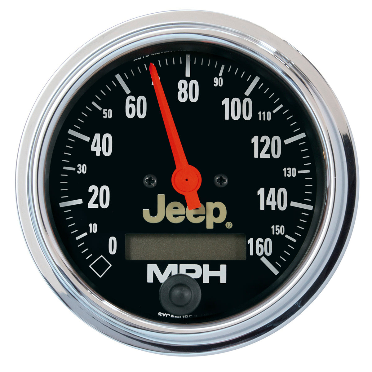 Autometer Jeep 3.375 In-Dash 0-160 MPH Electrical Speedometer Gauge - Programmable - 880244
