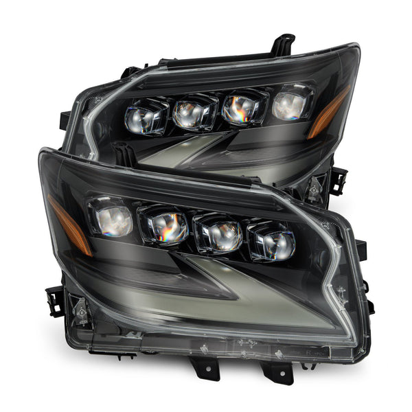 AlphaRex 14-19 Lexus GX460 (Non-AFS) NOVA LED Proj Headlights Alpha Black w/Activ Light/Seq Signal - 880301