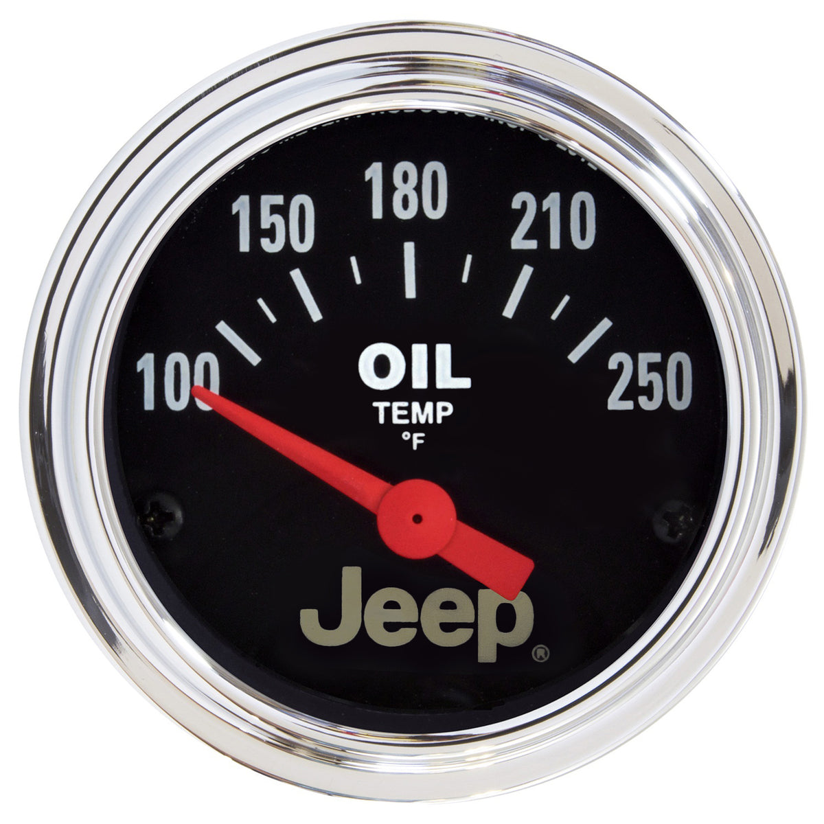 Autometer Jeep 52.4mm Short Sweep Electronic 100-250 Def F Oil Temperature Gauge - 880429