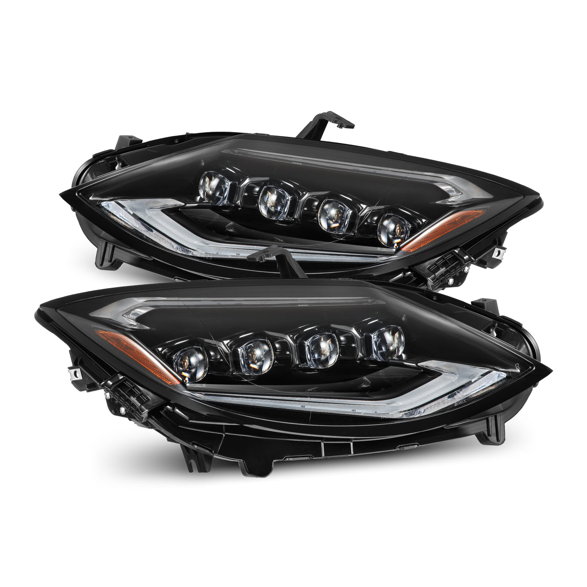 AlphaRex 23-24 Nissan Z NOVA-Series LED Projector Headlights Alpha-Blk w/Activation Light & Seq.Sig - 880494