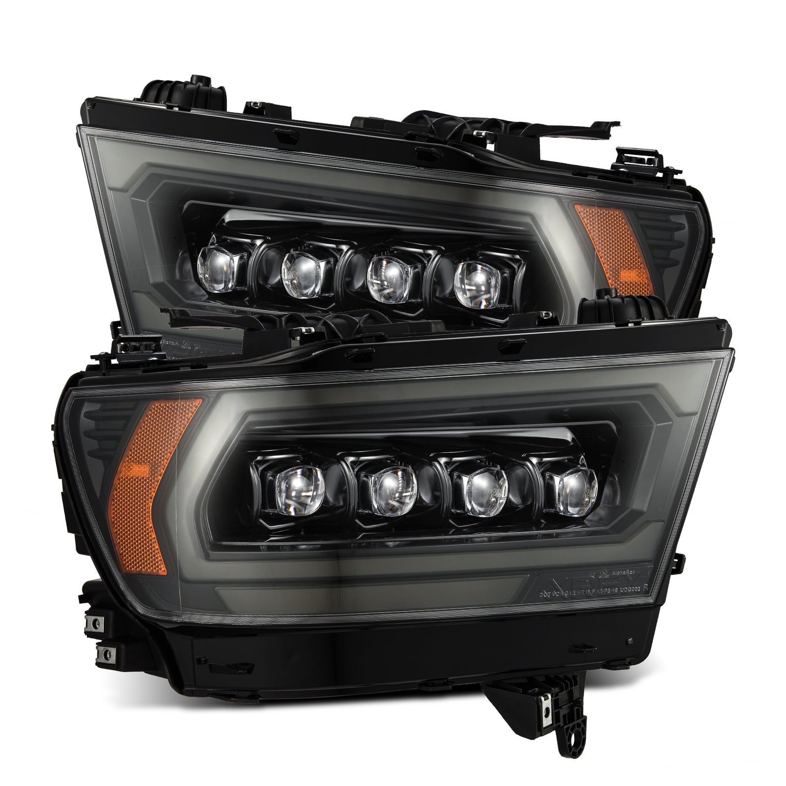 AlphaRex 19-23 Dodge Ram 1500 (No Clsc/Ltd/TRX) NOVA-Series LED Proj HL Alpha-Black (Converter Req.) - 880577