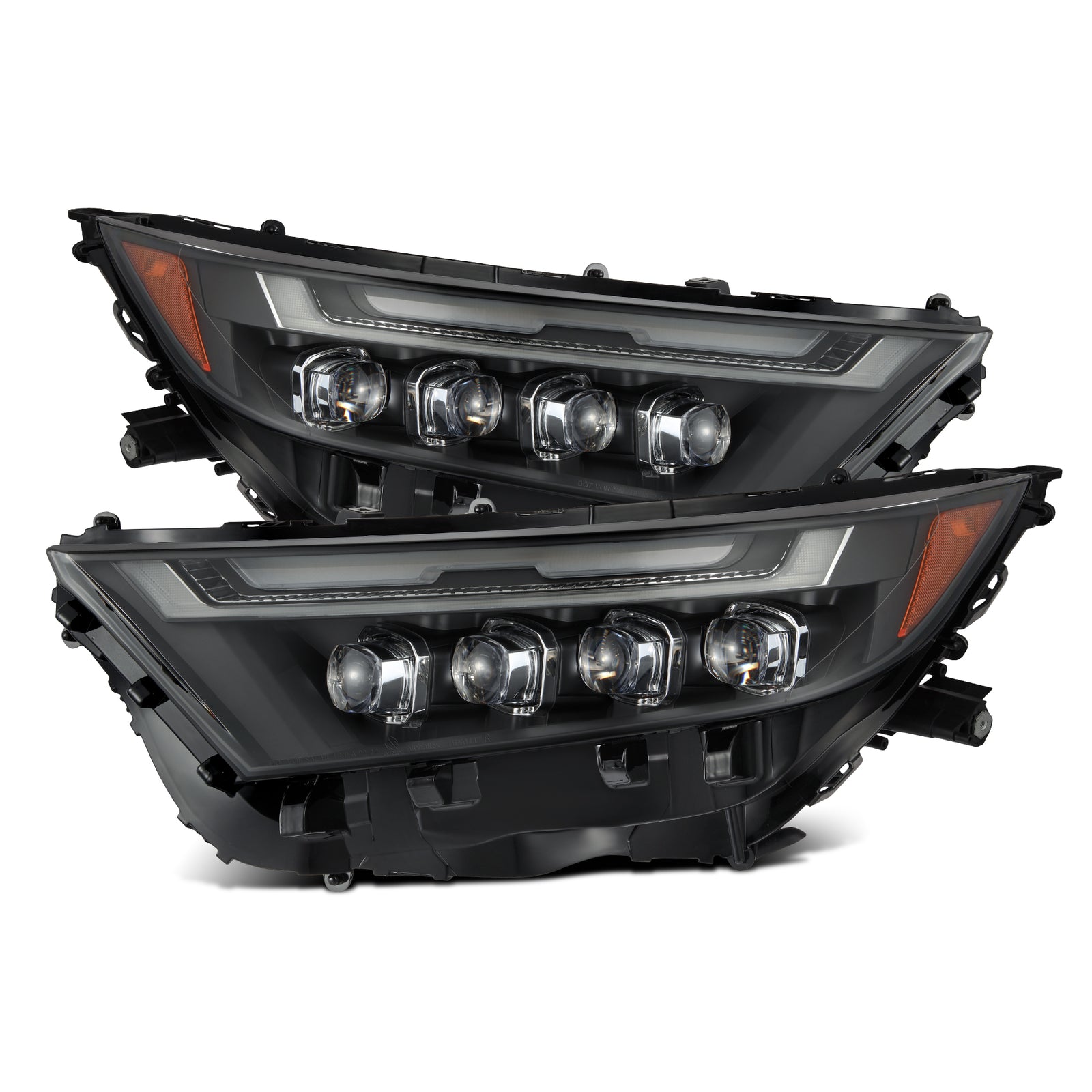 AlphaRex 19-23 Toyota RAV4 (High Trim) NOVA LED Projector Headlights Black - 880870