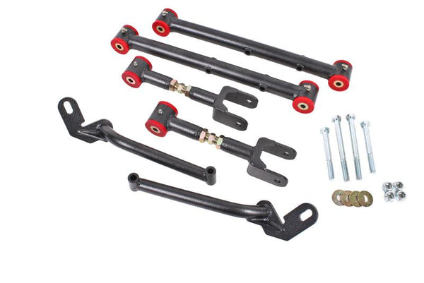 BMR 78-87 G-Body Adj. Rear Suspension Kit - Black Hammertone - RSK028H for 1978-1987 Buick Regal - front view