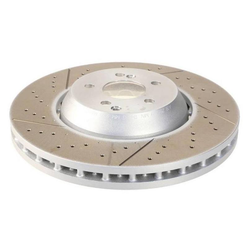 SHW 18-21 Subaru WRX STI 2.5L Front Drilled-Slotted Lightweight Brake Rotor (26300VA000) - SFX41002