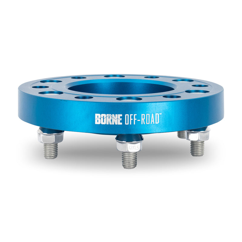 Borne Off-Road Wheel Spacers - 6x139.7 - 93.1 - 25mm - M12 - Blue - BNWS-001-250BL