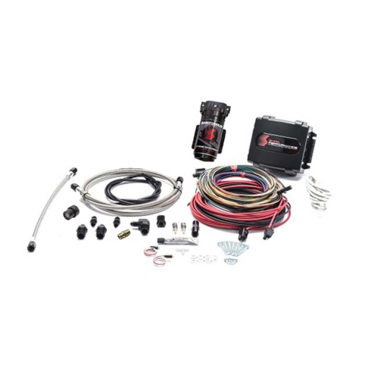 Snow Performance Stg 4 Boost Cooler Platinum Water Inj. Kit (SS Braid Line/4AN Fitting) w/o Tank - SNO-9000-BRD-T by Snow Per