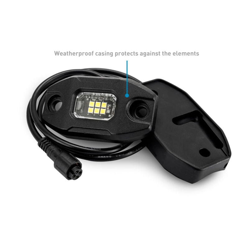 Borne Off-Road Rock Light (Kit of 4) Long Harness - BNLT-RL-4T
