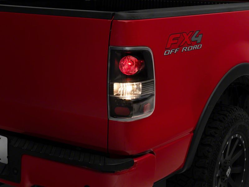 Raxiom 04-08 Ford F-150 Styleside Euro Style Tail Lights- BlkHousing - Red/Clear Lens - T542841
