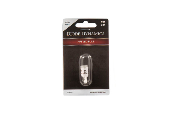 Diode Dynamics 194 LED Bulb HP5 LED Warm - White Short (Single) - DD0334S by Diode Dynamics - front view