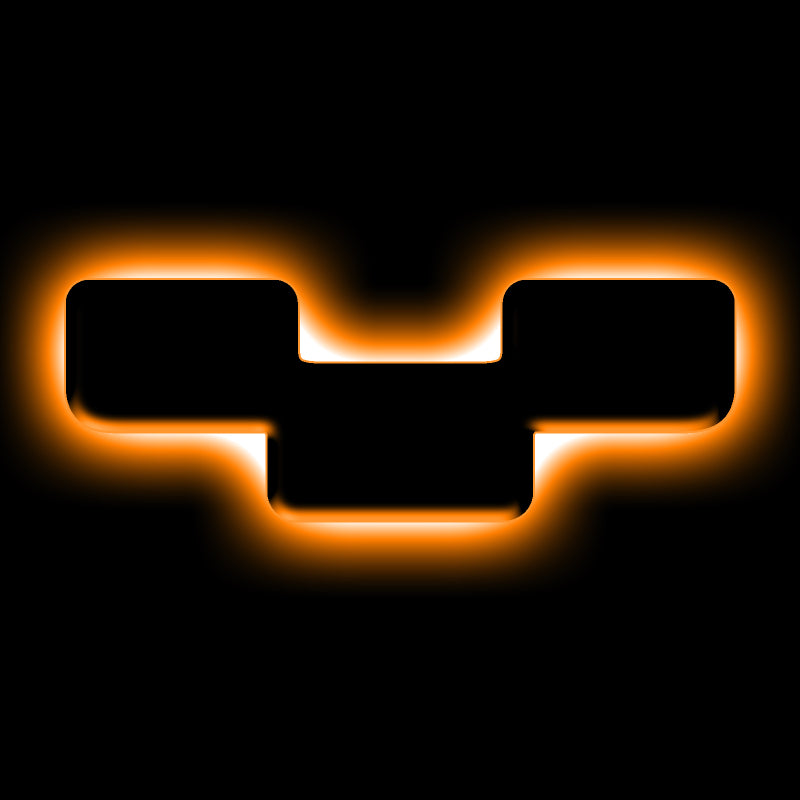 ORACLE Lighting Universal Illuminated LED Letter Badges - Matte Blk Surface Finish - Y SEE WARRANTY - 3141-Y-005