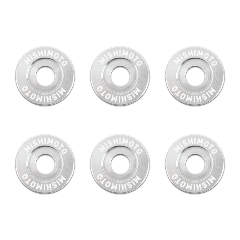 Mishimoto Small Fender Washer Kit (6pcs) - Silver - MMFW-SM-6SL