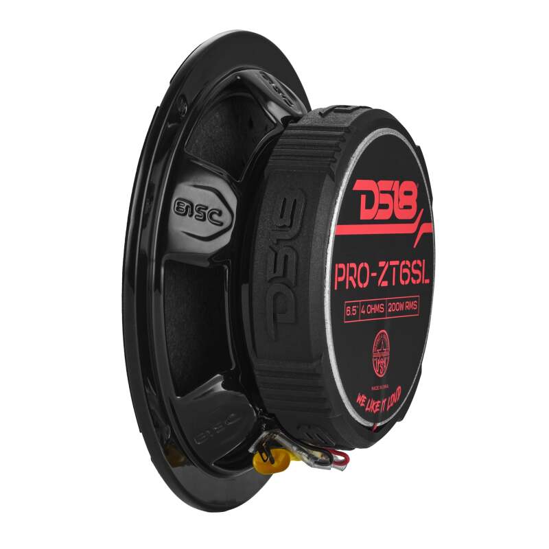 DS18 6.5in 200 Watts RMS 4 ohm Mid-Range Water Resistant Cone Shallow Loudspeaker - PRO-ZT6SL - side view