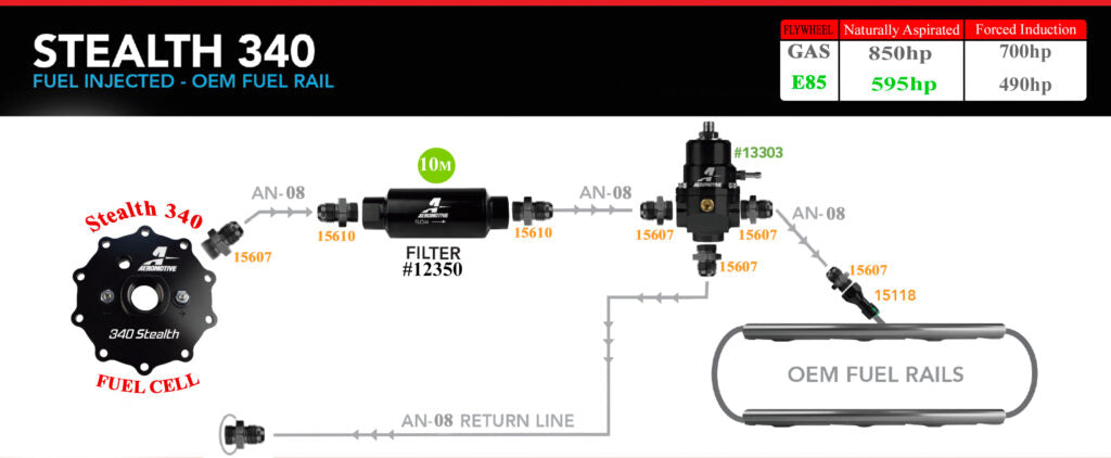 Aeromotive 15g 340 Stealth Fuel Cell - 18664