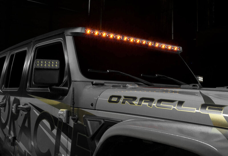 Oracle Jeep Wrangler JL/Gladiator JT Integrated Windhsiled LED Light Bar System - 5917-023