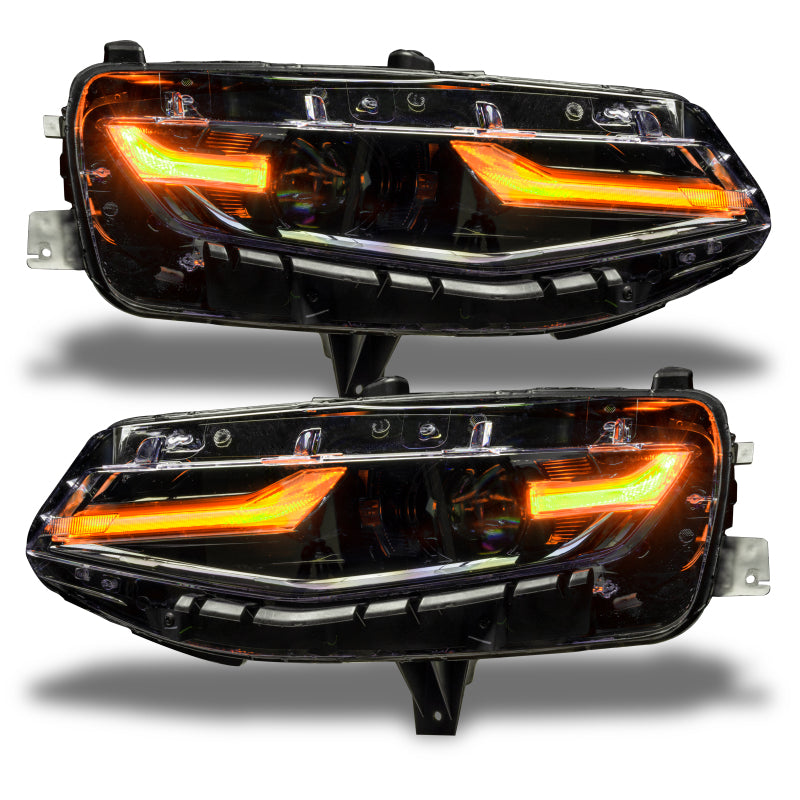 Oracle 19-21 Chevy Camaro LS/LT RGB+A Headlight DRL  Kit - ColorSHIFT w/ 2.0 Controller SEE WARRANTY - 1418-333
