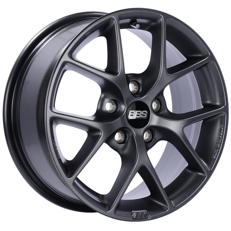 BBS SR 16x7 5x120 ET36 Satin Grey Wheel -82mm PFS/Clip Required - SR009SG