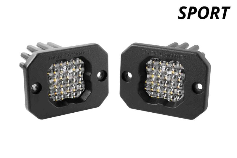 Diode Dynamics Stage Series C1 LED Pod Sport - White Flood Flush ABL (Pair) - DD6470P