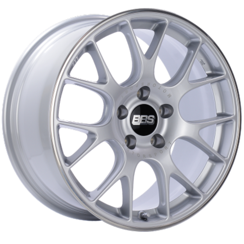 BBS CH-R 19x8 5x114.3 ET38 Brilliant Silver Polished Rim Protector Wheel -82mm PFS/Clip Required - CH143SPO