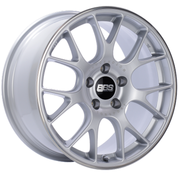 BBS CH-R 19x8.5 5x112 ET40 Brilliant Silver Polished Rim Protector Wheel -82mm PFS/Clip Required - CH122SPO by BBS