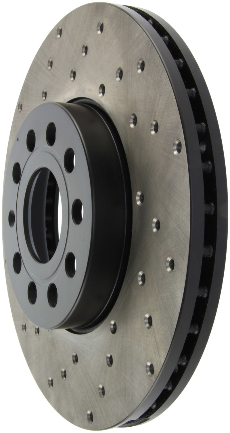 StopTech 05-10 VW Jetta (Exc Wagon) / 09-10 Jetta Wagon / 07-10 Rabbit Drilled Right Front Rotor - 128.33110R