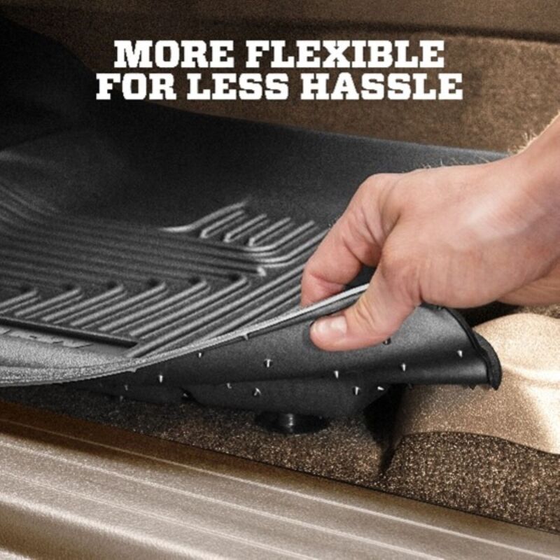 Husky Liners 2019+ Ford Ranger SuperCrew Cab WeatherBeater Black Front & 2nd Seat Floor Liners - 94101HUL