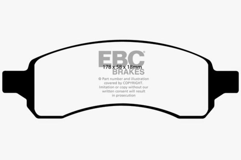 EBC 07+ Buick Enclave 3.6 Extra Duty Front Brake Pads - ED91761