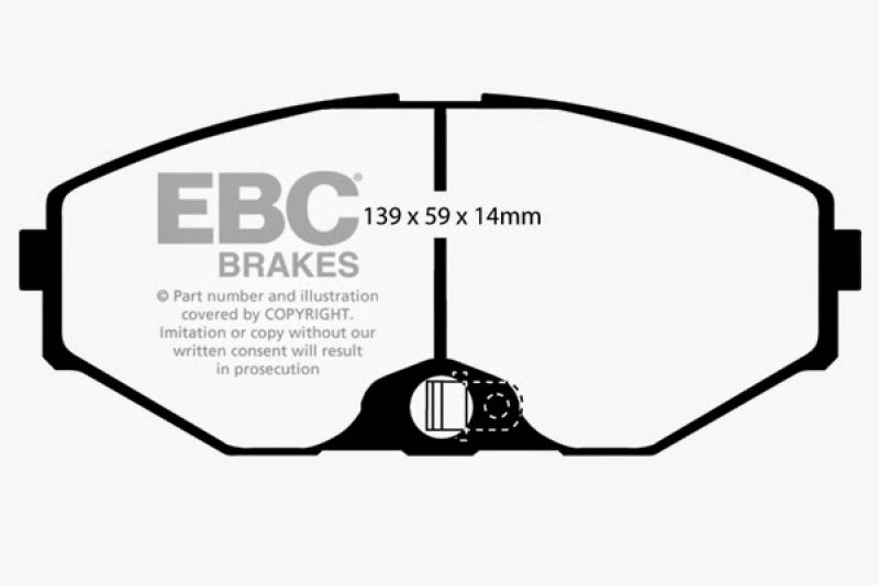 EBC 93-97 Infiniti J30 3.0 Yellowstuff Front Brake Pads - DP41471R