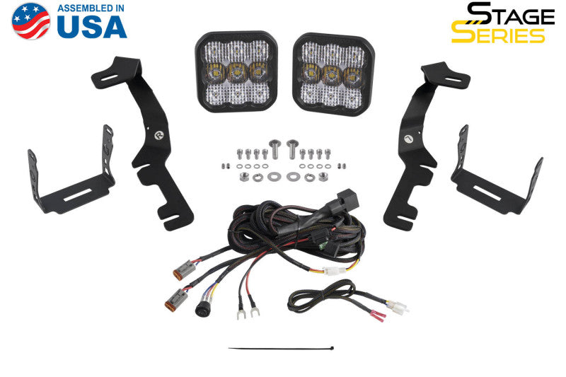 Diode Dynamics Stage Series Ditch Light Kit for 2019-Present Ram C2 Sport - White Combo - DD7595