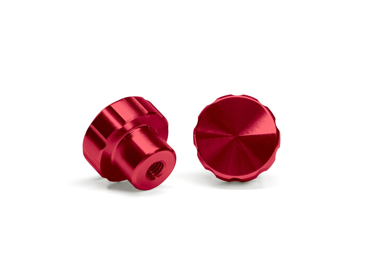 Weathertech - Colored Billet Knobs - Red w/Hand Sanitzer - 8ACFBK14