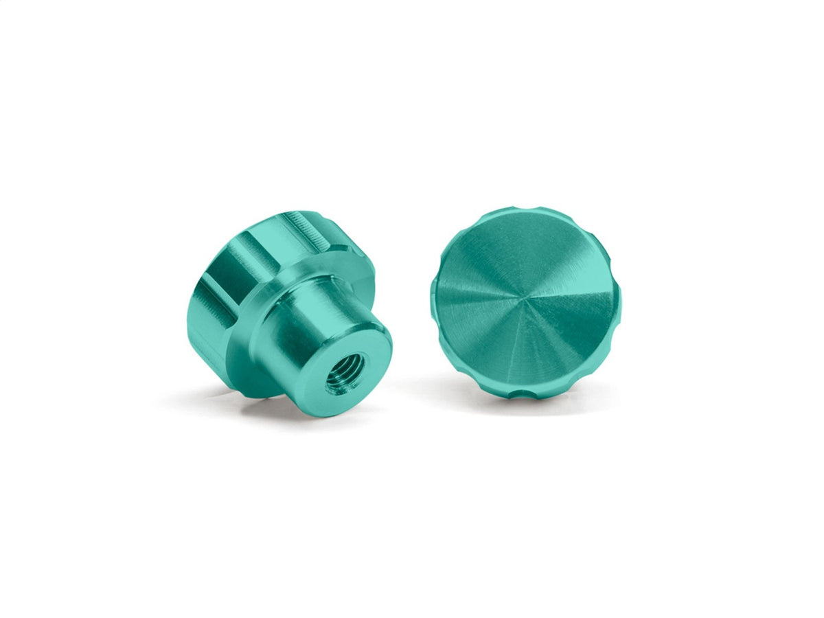 Weathertech - Colored Billet Knobs - Turquoise w/Hand Sanitzer - 8ACFBK2TL