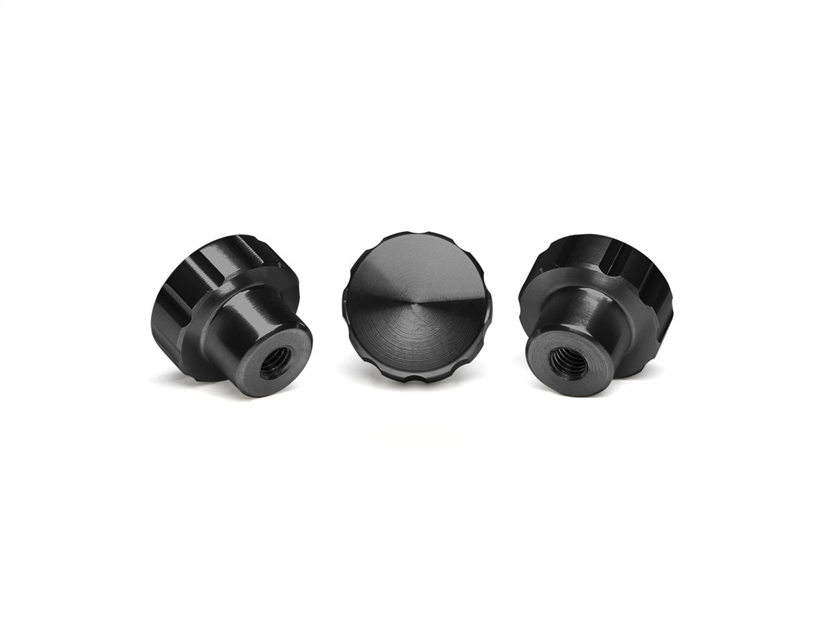 Weathertech - Colored Billet Knobs - Black w/Hand Sanitzer - 8ACFBK31