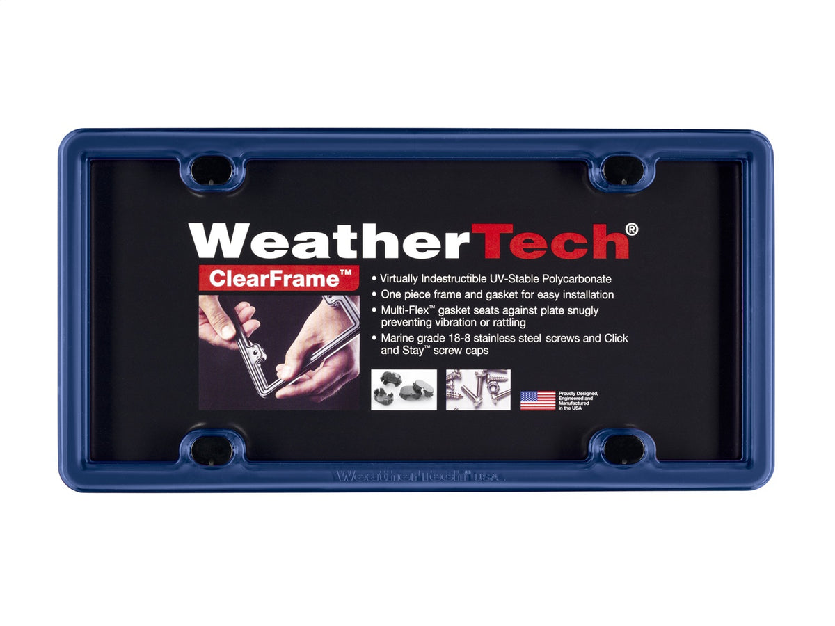 Weathertech - ClearFrame™ License Plate Frame - Navy Blue - 8ALPCF7