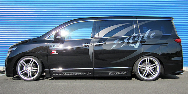 HKS S-Style X Height." "Super Low Stance - 80120-AN201