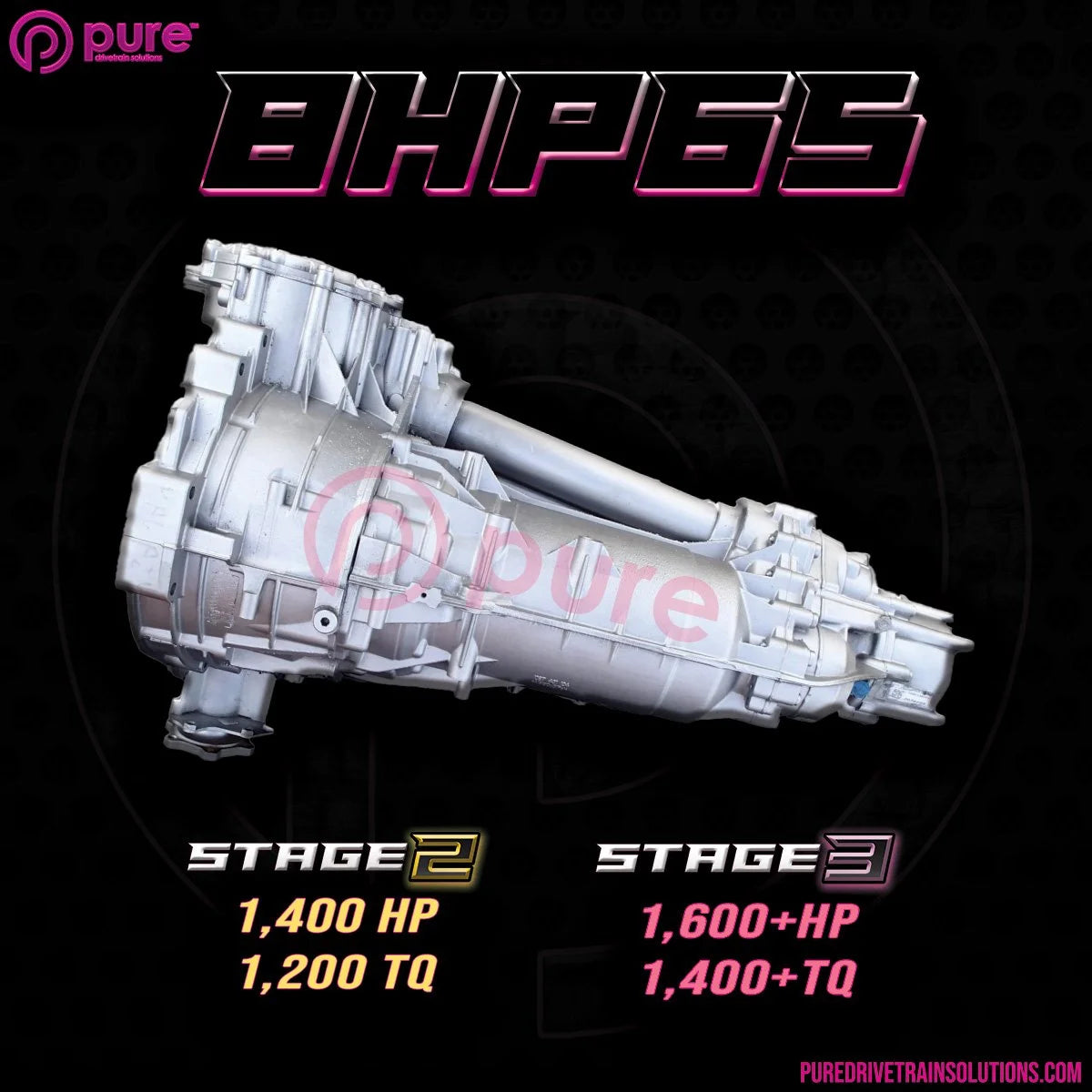 Pure Drivetrain 8HP65 High Performance Transmission Hard Parts Kit - AWD - Stage 1 - 12-91-1000