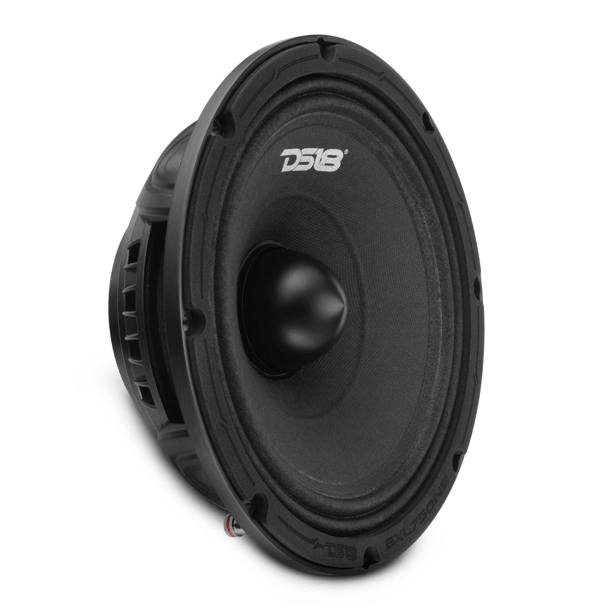 DS18 8in 375 Watts RMS 4-Ohm Midrange Loudspeakers w/ Neodymium Rings & Aluminum Bullet - 8XL750NB-4 - front view