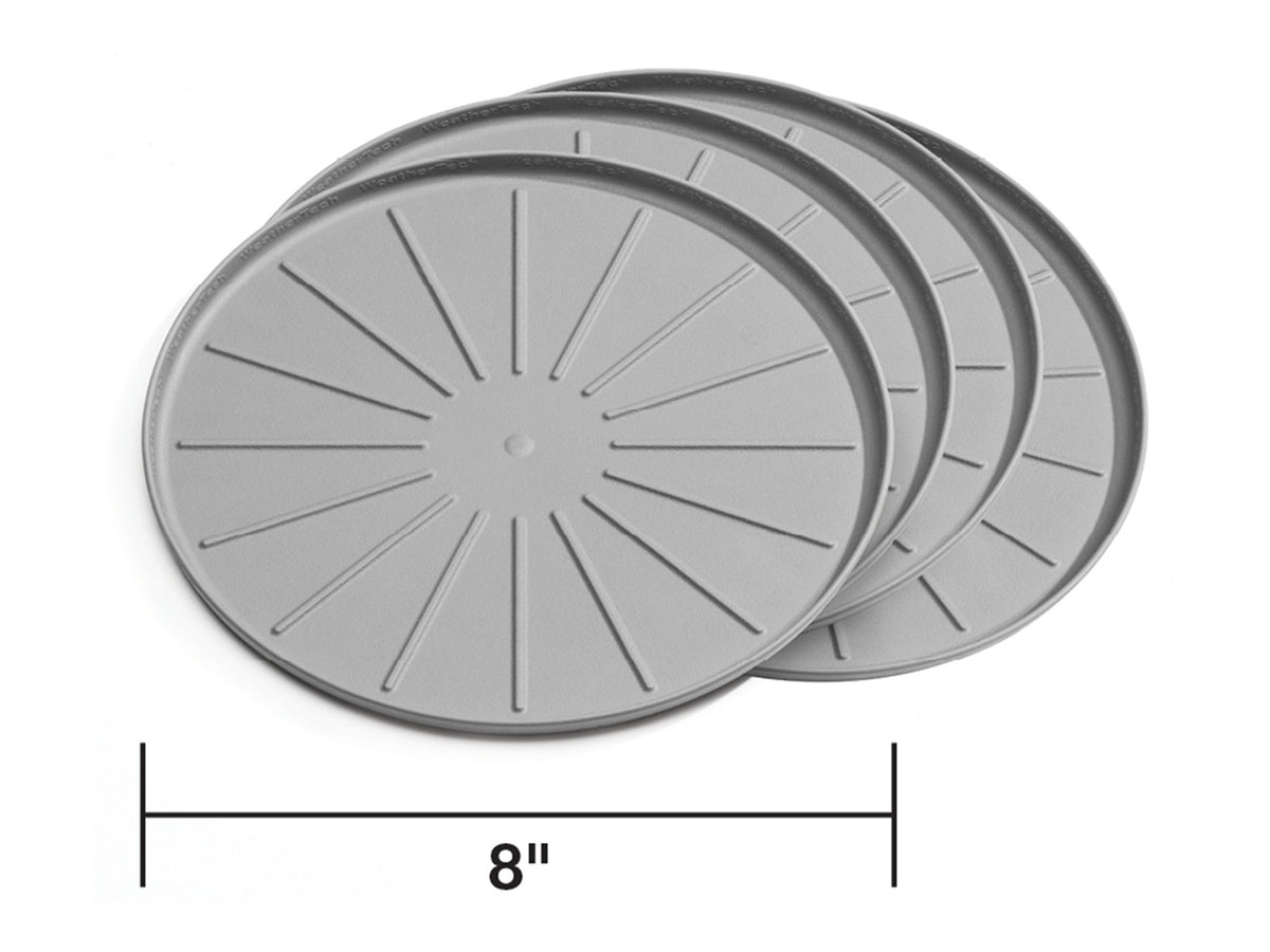 Weathertech - Round Coaster Set - Gray 8 in. Dia. - 8A8CSTGR