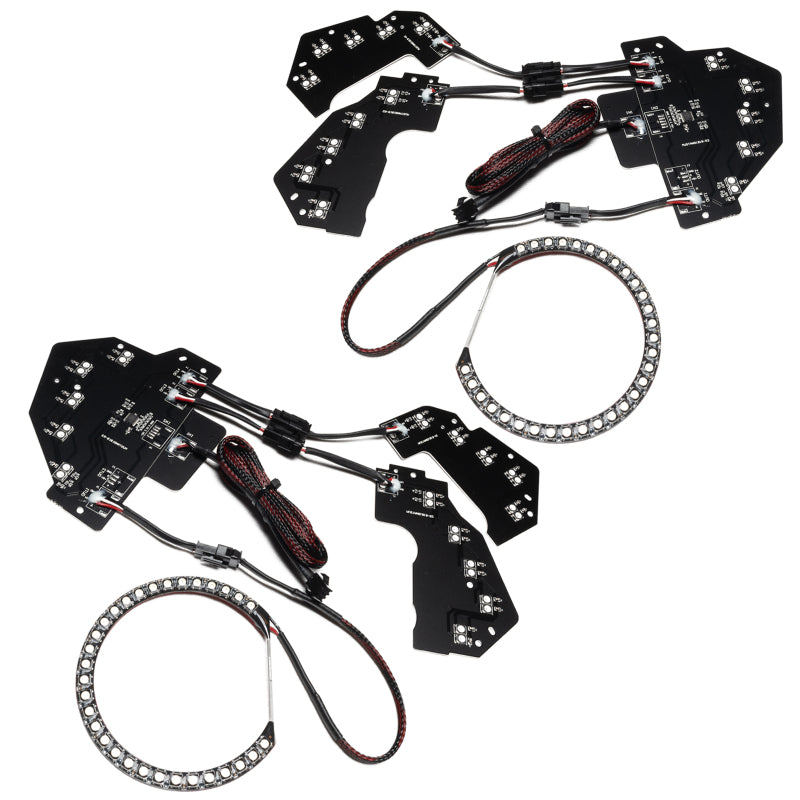 Oracle 18-21 Ford Mustang Dynamic DRL w/ Halo Kit & Sequential Turn Signal - ColorSHIFT SEE WARRANTY - 1446-332