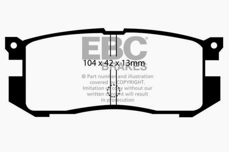 EBC 89-92 Ford Probe 2.2 Ultimax Rear Brake Pads - UD400