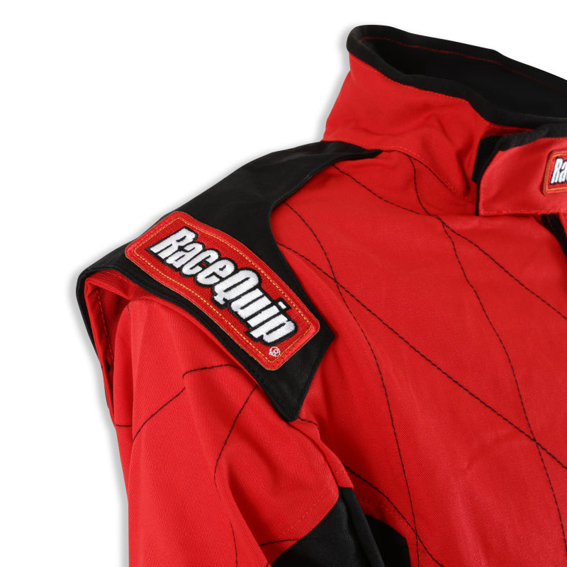 RaceQuip Red Chevron-1 Suit - SFI-1 XL - 130916RQP
