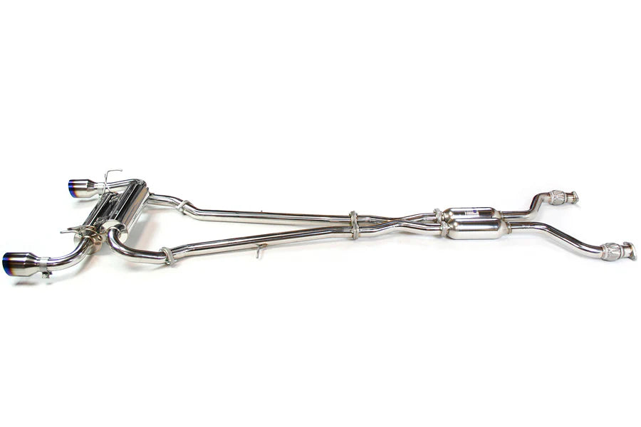 Invidia 07+ Infiniti G37 Coupe Gemini Single Layer Titanium Tip Cat-back Exhaust - HS07IG7GIT