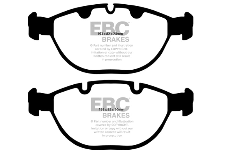 EBC 02-04 BMW X5 4.6 Redstuff Front Brake Pads - DP31472C