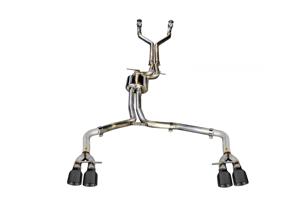 AWE Tuning Audi C7 / C7.5 S6 4.0T Track Edition Exhaust - Diamond Black Tips - 3020-43050