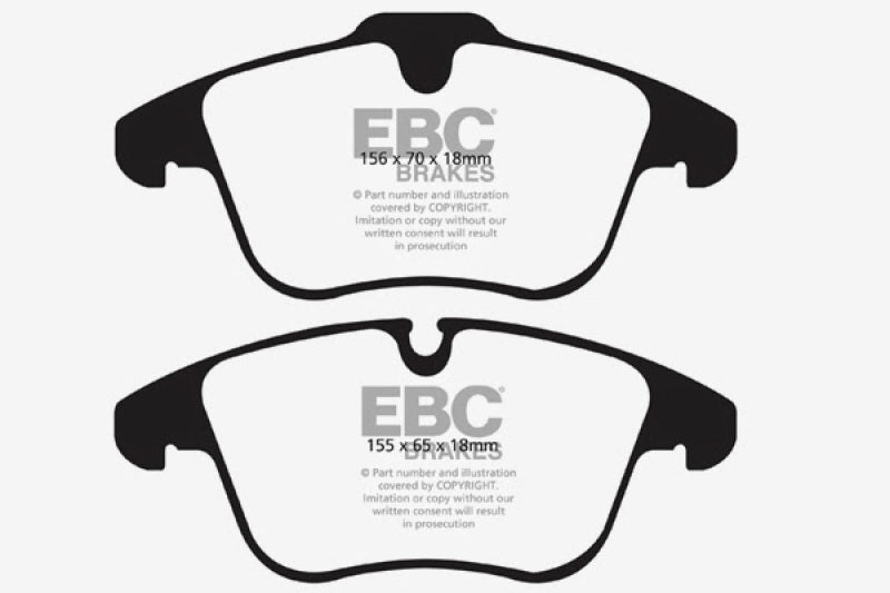EBC 2016-2018 Volvo S60 2.0L Turbo Greenstuff Front Brake Pads - DP21911