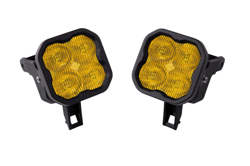 Diode Dynamics SS3 Sport Type SDX Kit ABL - Yellow SAE Fog - DD7102 for 1999-2010 Ford F 250 - front view